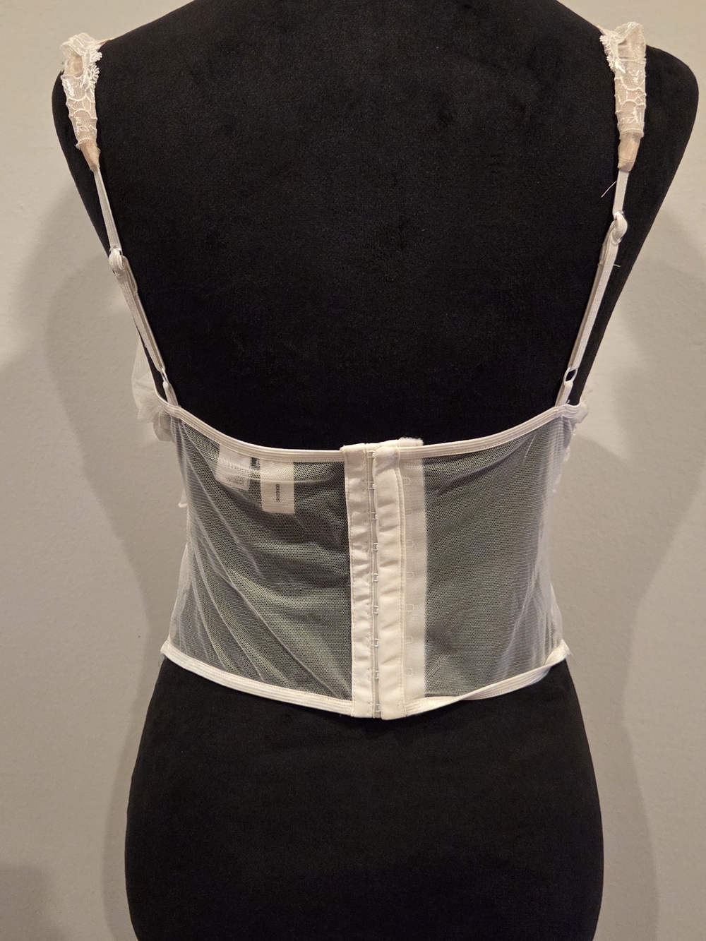 Frederick's of Hollywood Sheer Lace Chemise in Blush Cream - Picture 5 of 6